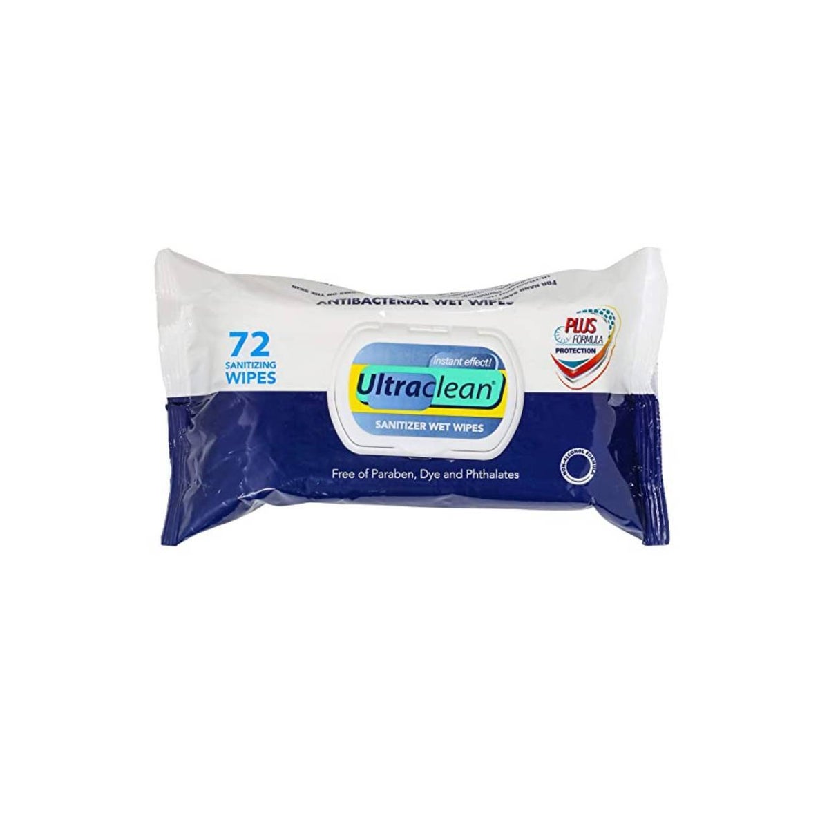 Ultra Clean Hand Sanitizer Anti-Bacterial Wet Wipes (72 Ct.)