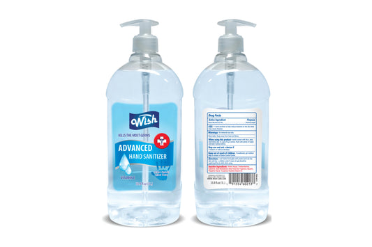 Wish Advanced Hand Sanitizer (33.8 OZ.) (EXPIRED)